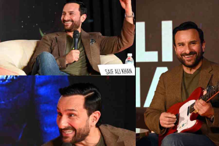 The diverse moods of Saif Ali Khan at the session