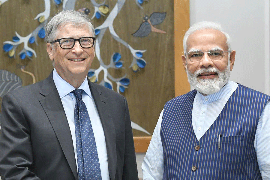Bill Gates with PM Narendra Modi.