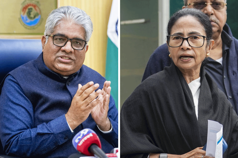 Bhupender Yadav and Mamata Banerjee.