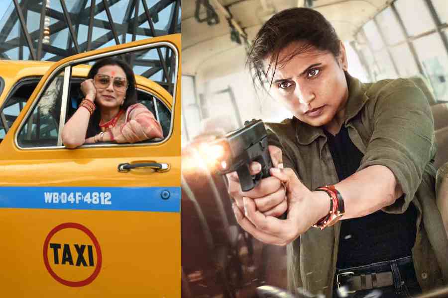 Rani Mukerji poses for t2 outside JW Marriott Kolkata. Rani in Mardaani 3, now playing in cinemas