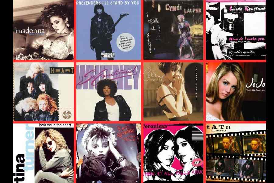 Album sleeves of some of Billy Steinberg’s top hits