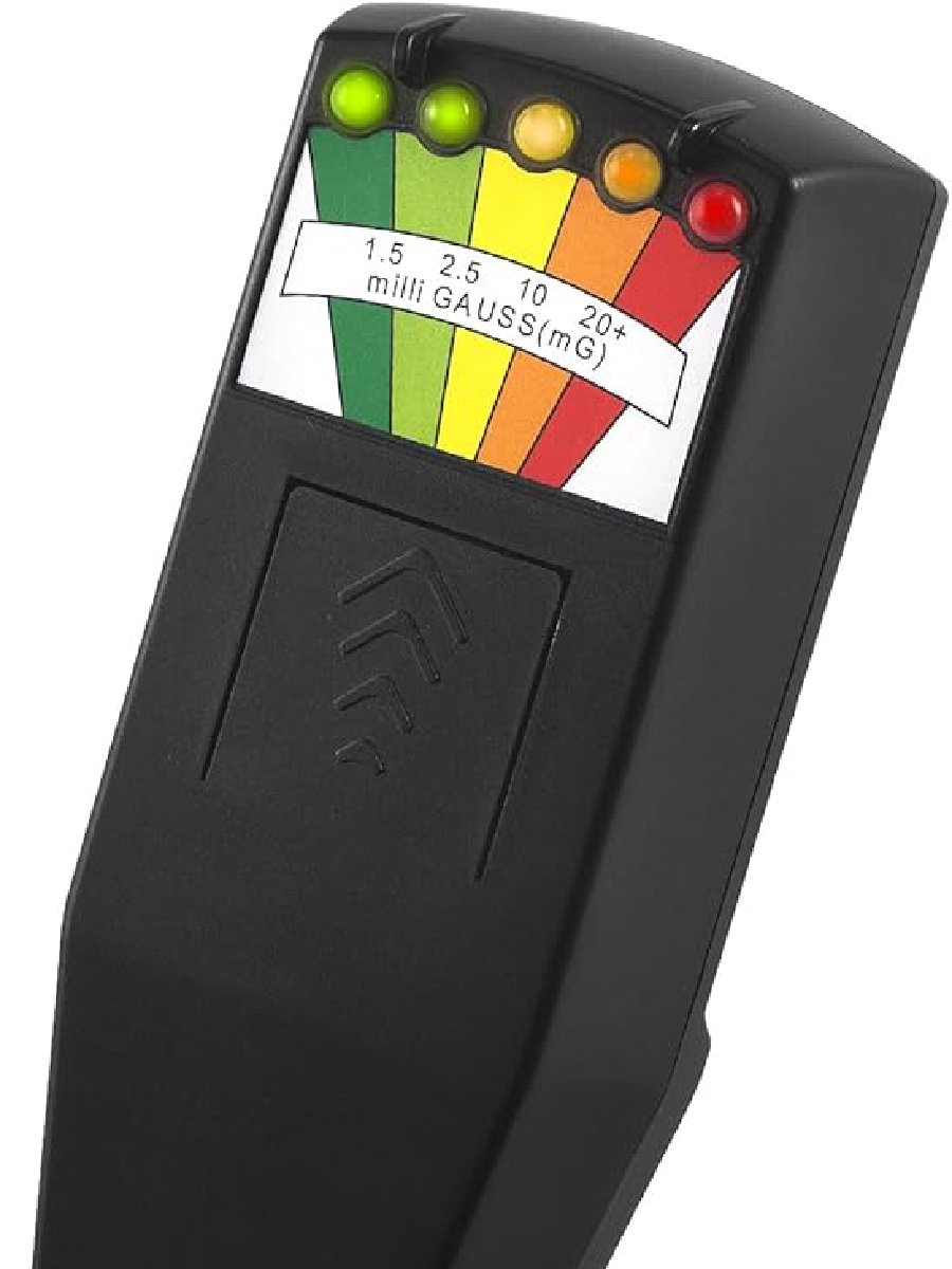 An EMF meter used to detect disturbances in electromagnetic fields
