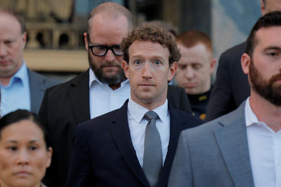 Mark Zuckerberg after testifying in Los Angeles on Wednesday.