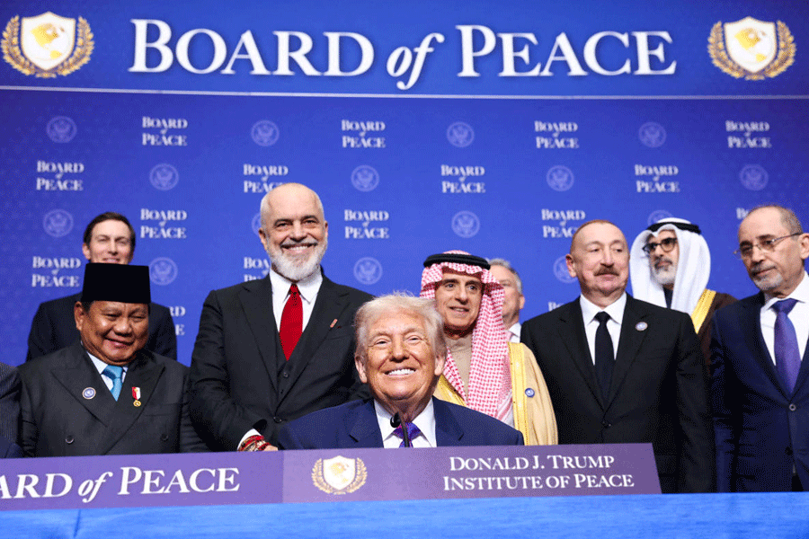 FILE PHOTO: Inaugural meeting of the Board of Peace, in Washington