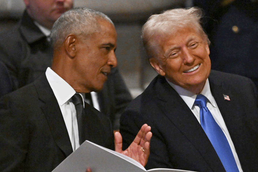 Barack Obama with Donald Trump