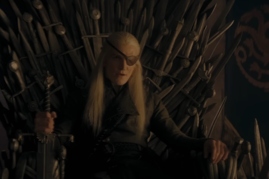 Ewan Mitchell as Aemond Targaryen in ‘House of the Dragon’ Season 3
