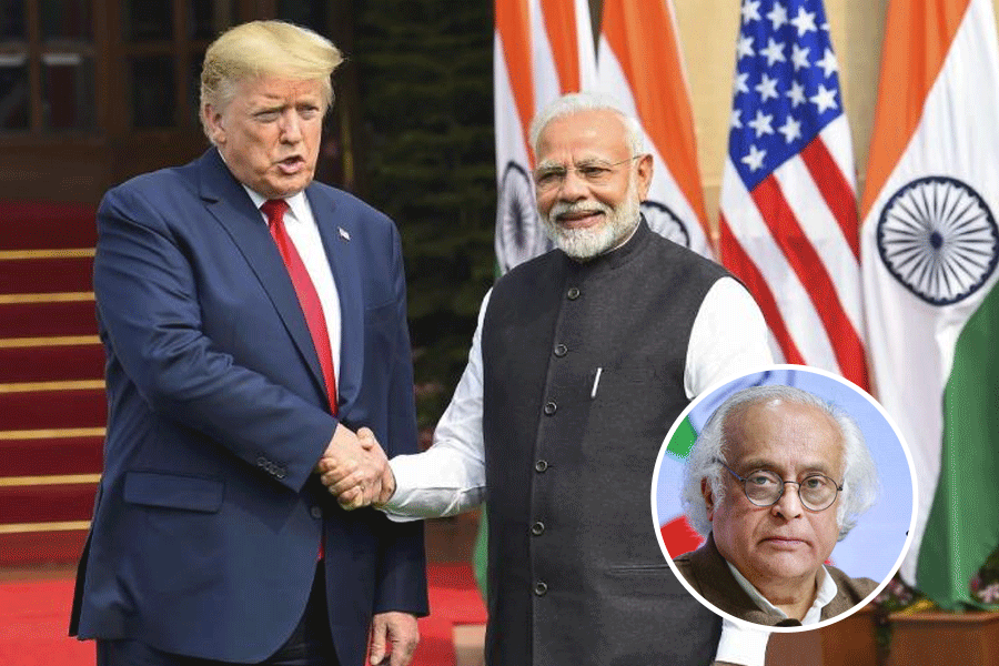 Donald Trump with Narendra Modi