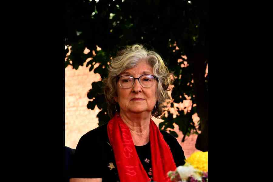 Barbara Kingsolver on the inaugural day of the Exide Kolkata Literary Meet 2026 at the Alipore Museum