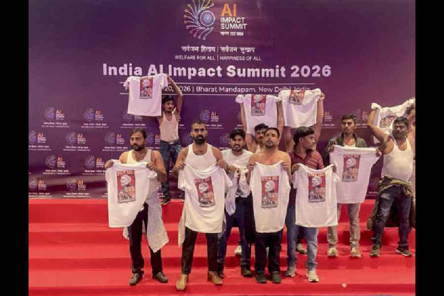 AI Summit Youth Congress protest