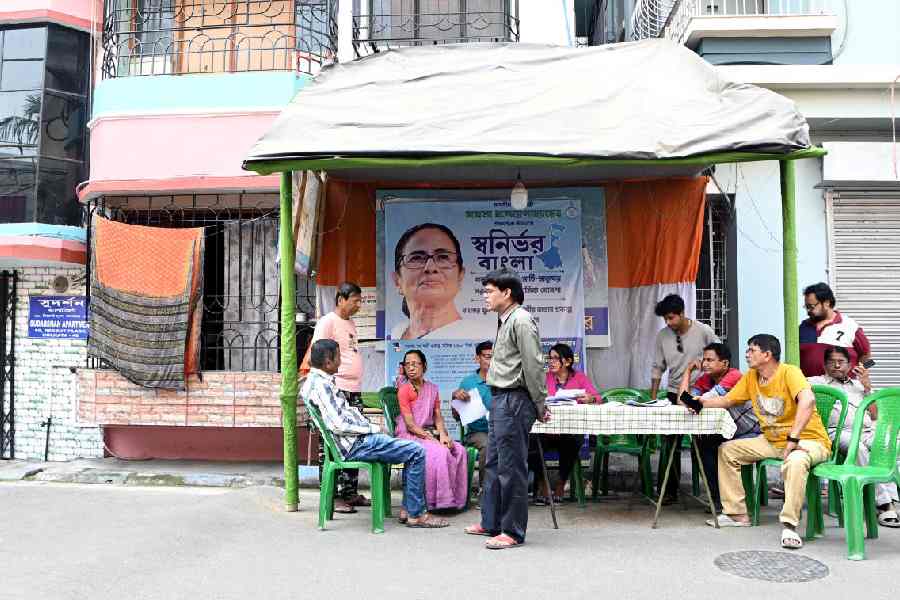 A Yuva Sathi help centre in Ranikuthi on Sunday.