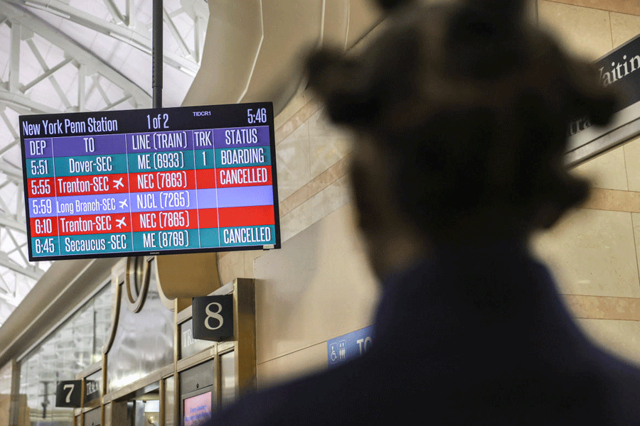 Winter snow storm hits New York City