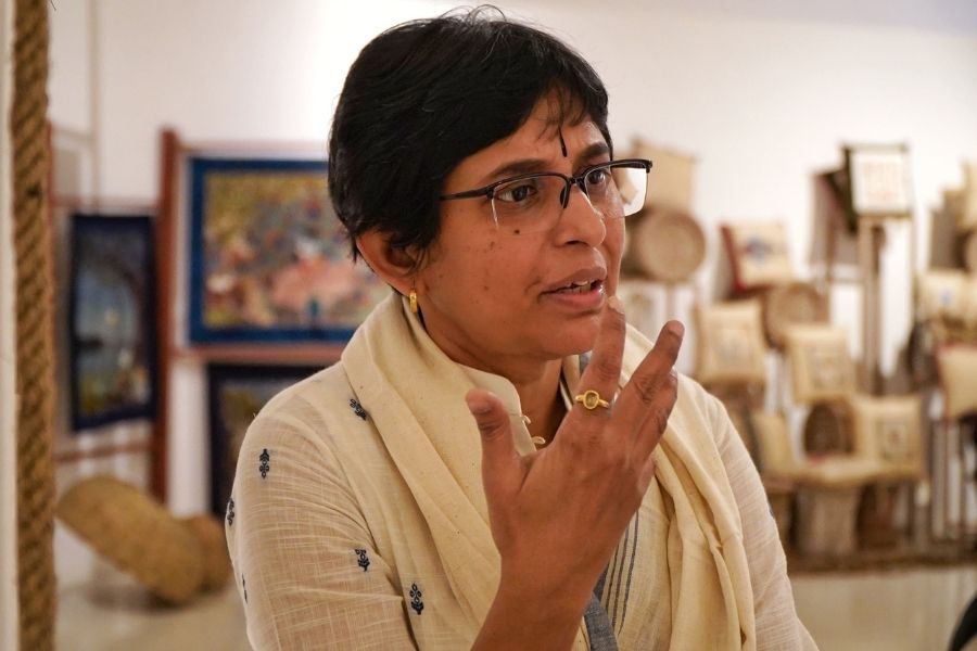 National Award-winning textile designer Sunetra Lahiri  