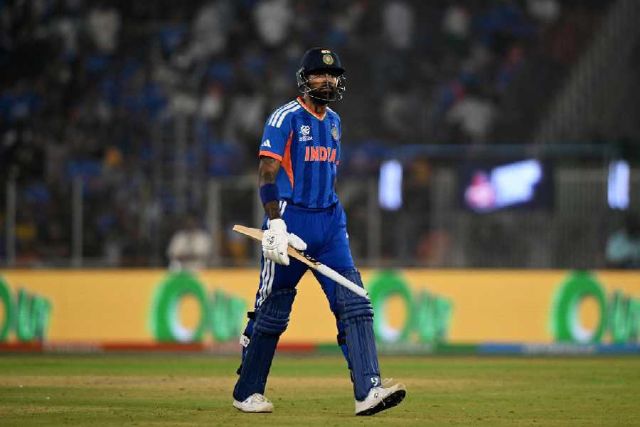 Hardik Pandya’s dismissal on Sunday was practically the end of India’s run chase.