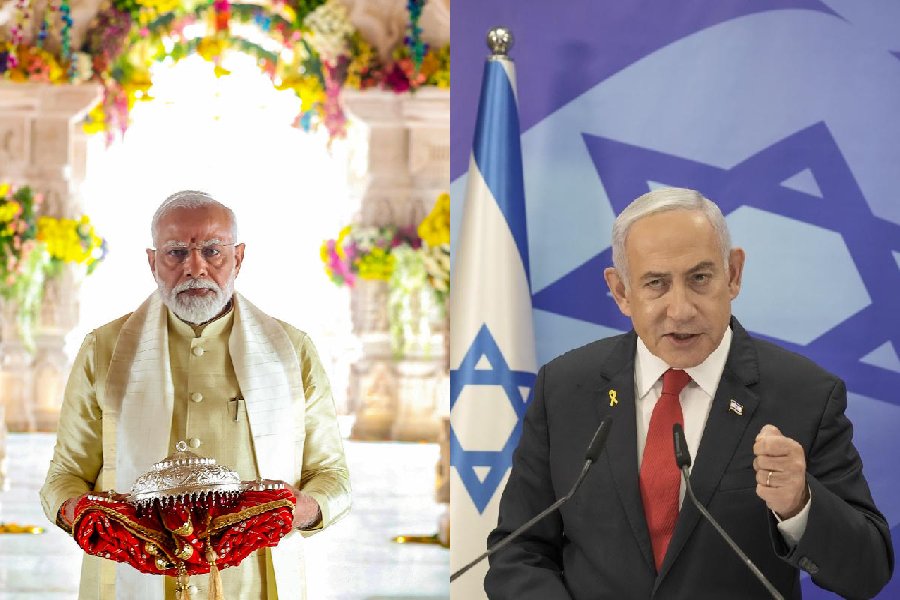 Narendra Modi and Benjamin Netanyahu