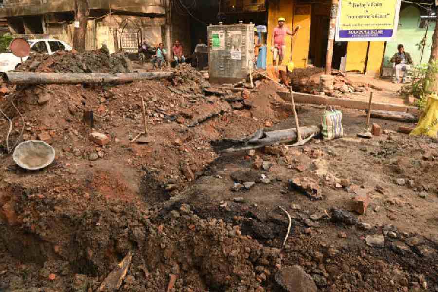 The construction site on Lake Ávenue, where explosions occurred on Tuesday. Picture by Bishwarup Dutta