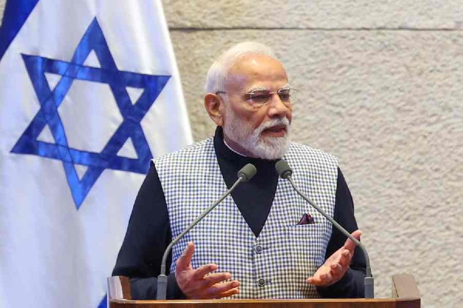 Modi Knesset speech Israel terrorism support