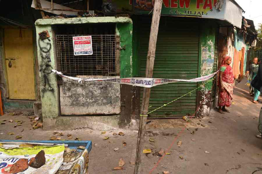 The spot along Tiljala Road where the shooting took place on Tuesday morning.