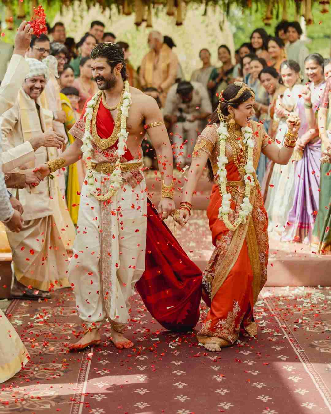 Rashmika and Vijay tied the knot in an intimate ceremony that was only attended by close friends and family.