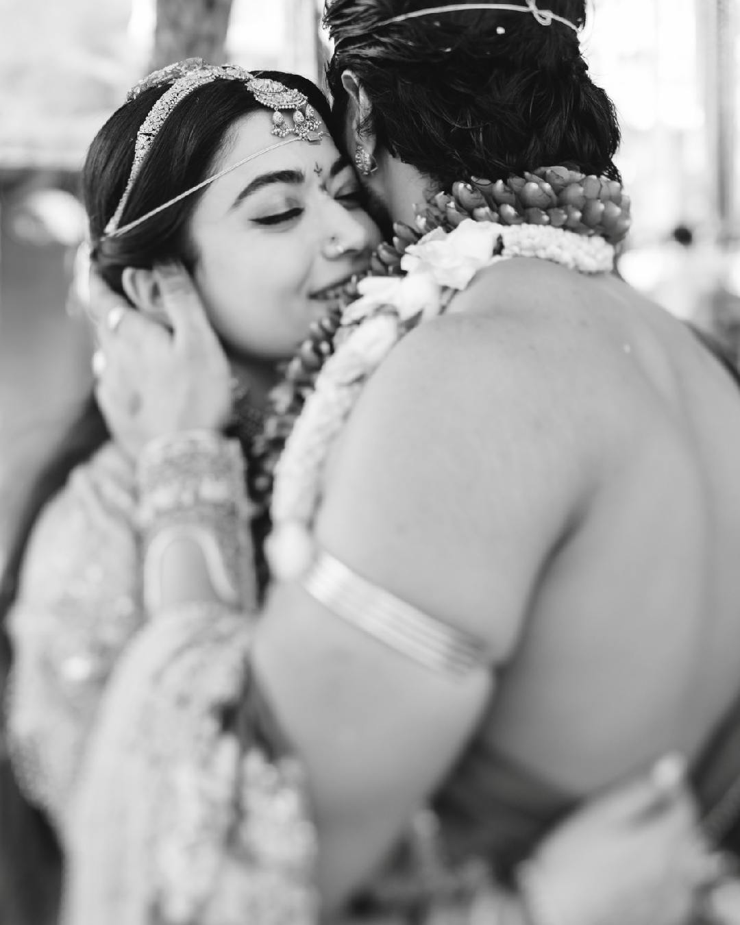 Vijay and Rashmika embraced each other.