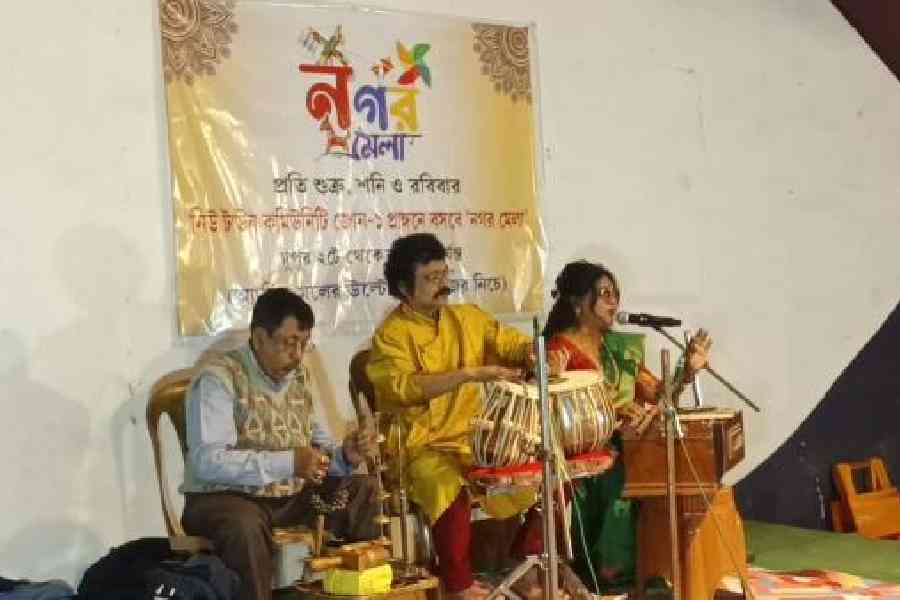 A file picture of a performance at Nagar Mela in New Town