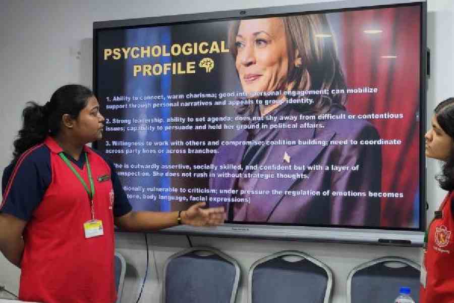 A student explains the mental make-up of Kamala Harris