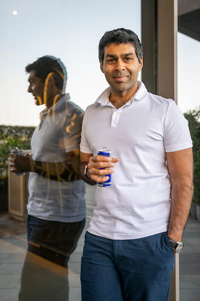 Karun Chandok in a candid pose during the interview