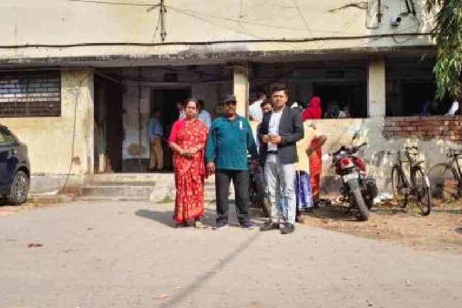 The deserted premises of the Basirhat subdivisional court on Wednesday. Picture by Pashupati Das