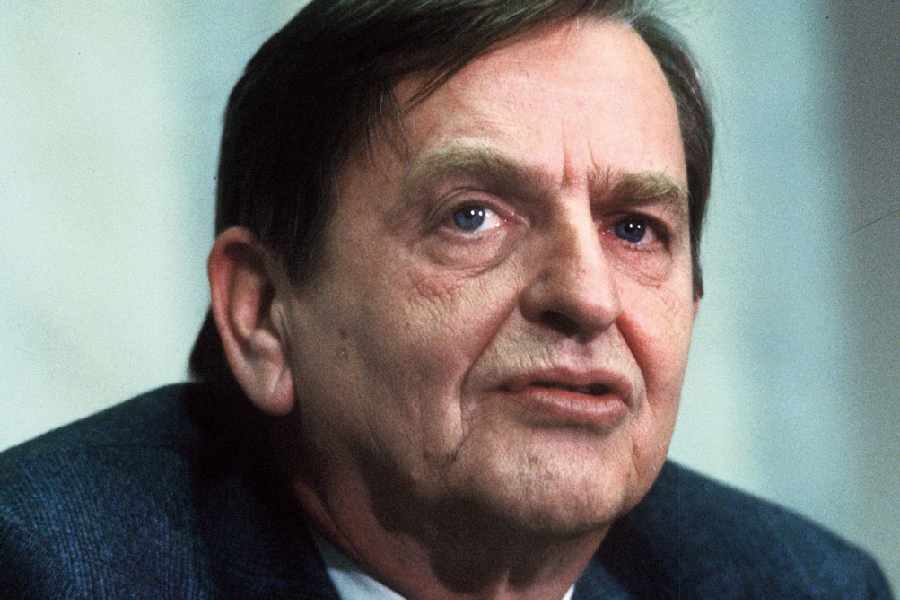 Swedish politican and Prime minister Olof Palme photographed December 12, 1983