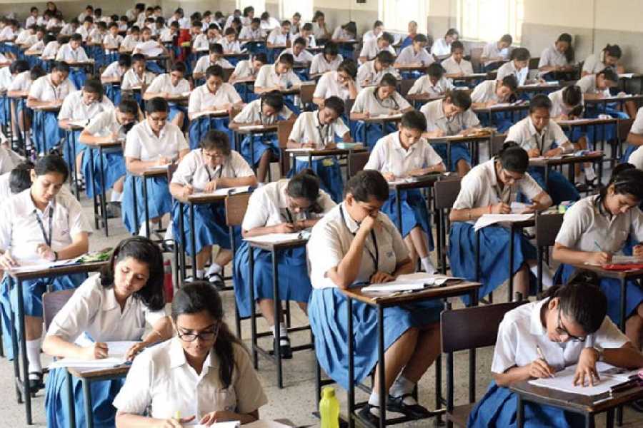Students write CBSE exams in the city.