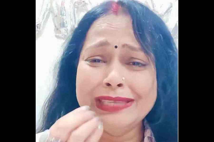 A grab from the video where Urmila Sanawar alleges the police might ‘kill’ her