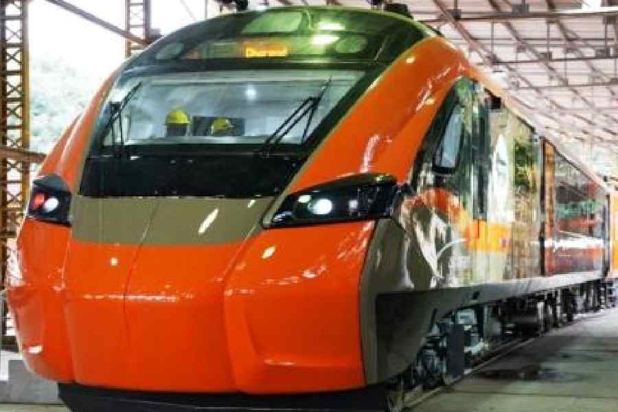 The Vande Bharat sleeper train. Picture courtesy: Northeast Frontier Railway