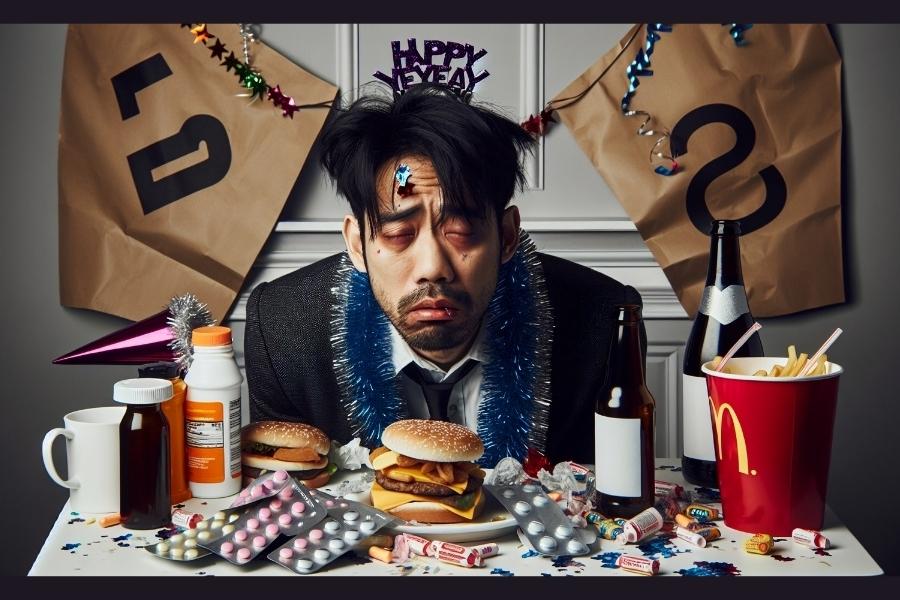 High-calorie meals, alcohol and disrupted sleep patterns place sudden stress on the heart, experts say