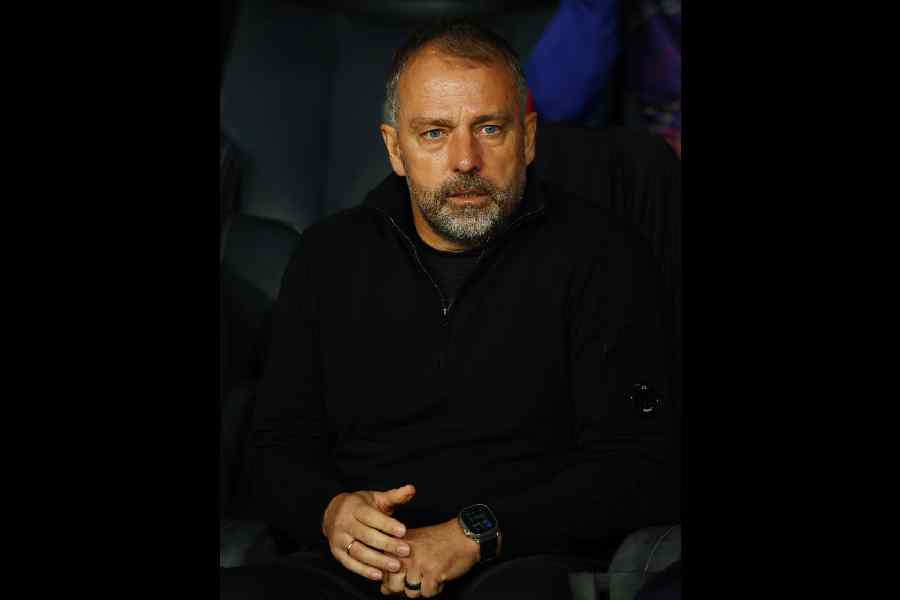 Barcelona coach Hansi Flick. 