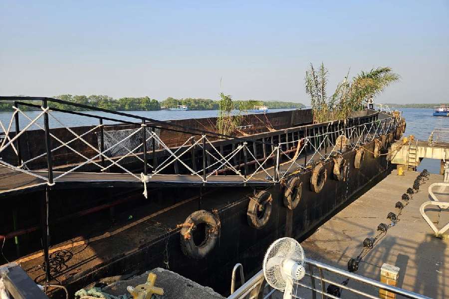 ONBOARD: The Barge at the Captains of Ports Jetty, Old Goa