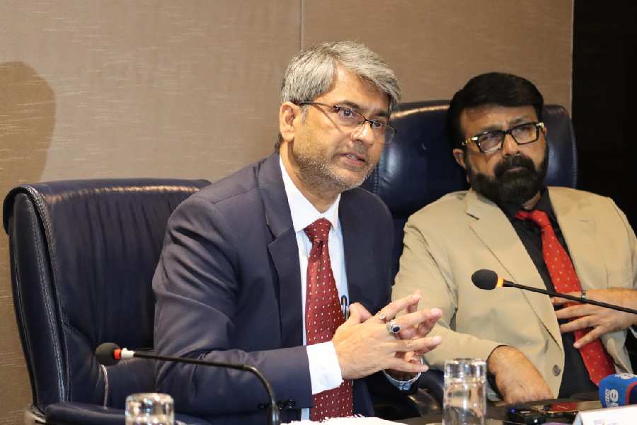 AIFF president Kalyan Chaubey and vice-president NA Haris.