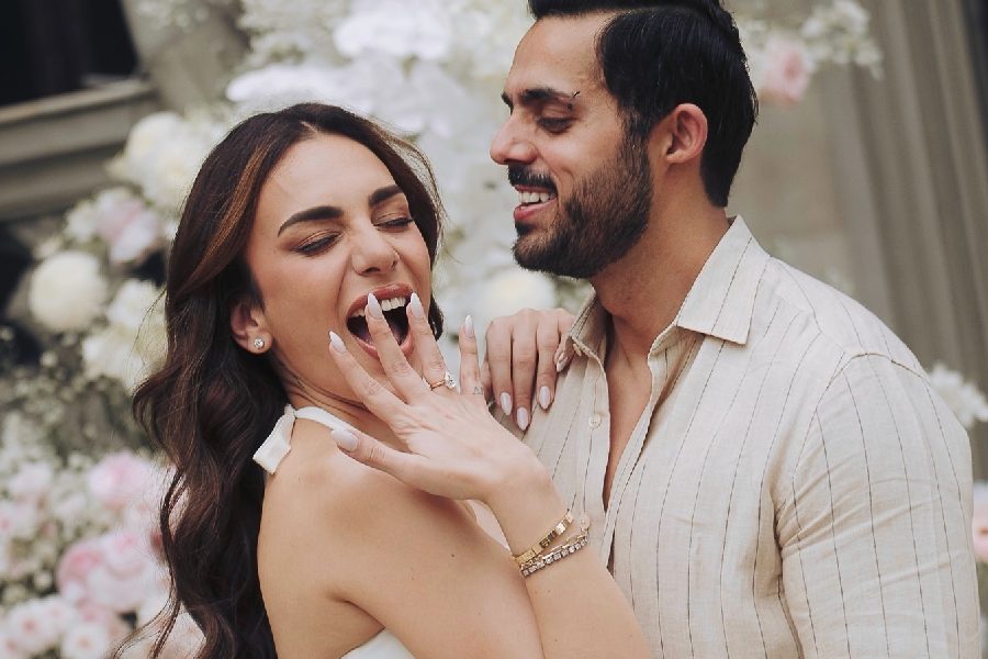 Nitibha Kaul with fiance Jags Bagh