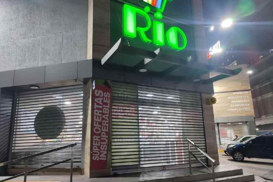 A closed supermarket in Venezuela