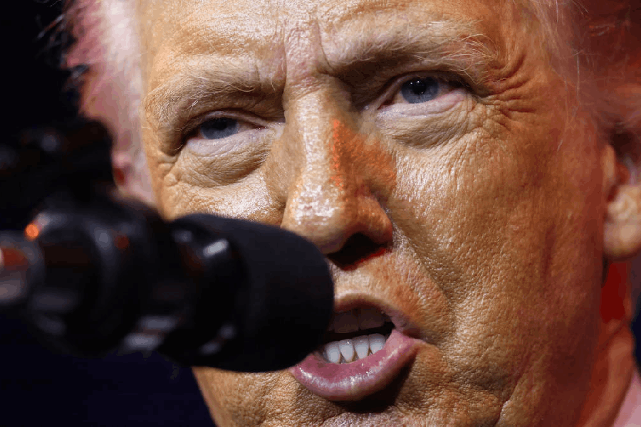 US President Donald Trump addresses House Republicans at their annual issues conference retreat, at the Kennedy Center, renamed the Trump-Kennedy Center by the Trump-appointed board of directors, in Washington, D.C., U.S., January 6, 2026.