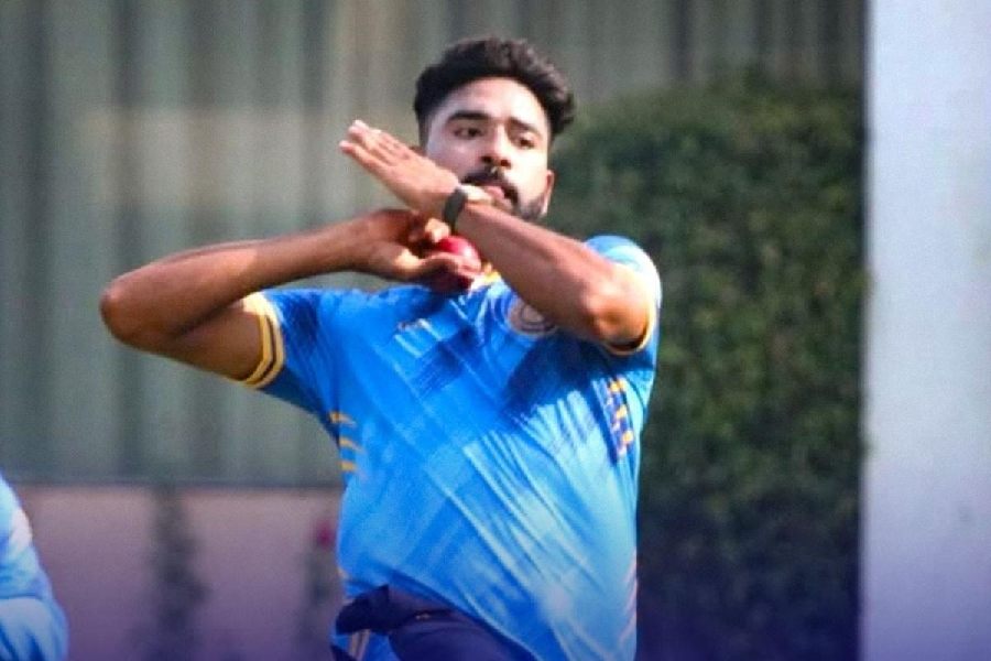 Mohammed Siraj during the Vijay Hazare Trophy, in a picture shared on X 