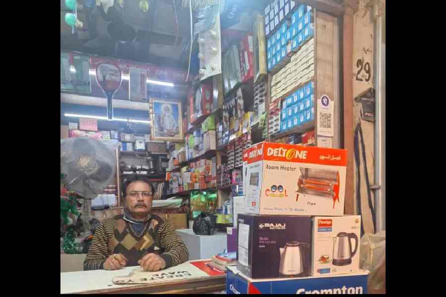 A single heater left to sell at BD Market. 