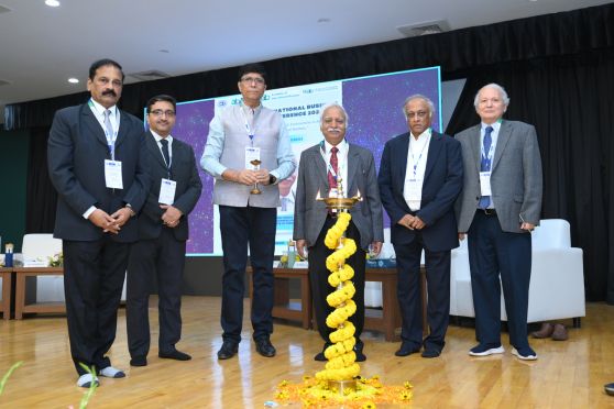 (From L to R) - Prof. K. Rangarajan - Chair, AIB SAC 2026 and Centre Head, IIFT Kolkata Campus, Prof. Debashis Chakraborty, Prof. Deepankar Sinha Prof. Deepankar Sinha Chair, Co-chair AIB SAC 2026 and Research Division Head, IIFT Kolkata Campus, Prof. Rakesh Mohan Joshi – Vice Chancellor, IIFT, Prof. S. Raghunath - Chair, AIB-SAC Executive Board and Professor at IIM Bangalore and Prof. Shaker A. Zahra, Carlson School of Management, University of Minnesota, USA inaugurating the two-day conference.