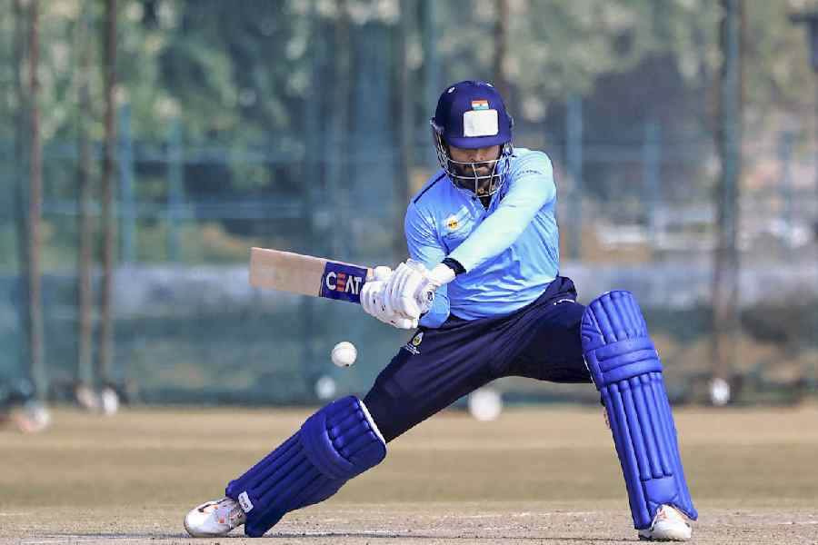 Shreyas Iyer during Mumbai’s Vijay HazareTrophy campaign.