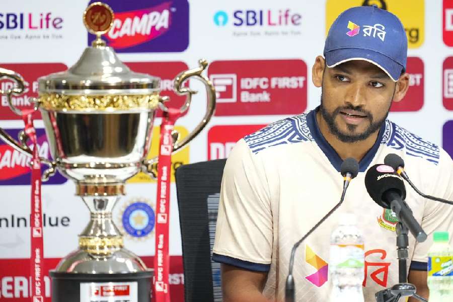 Bangladesh's cricket team captain Najmul Hossain Shanto