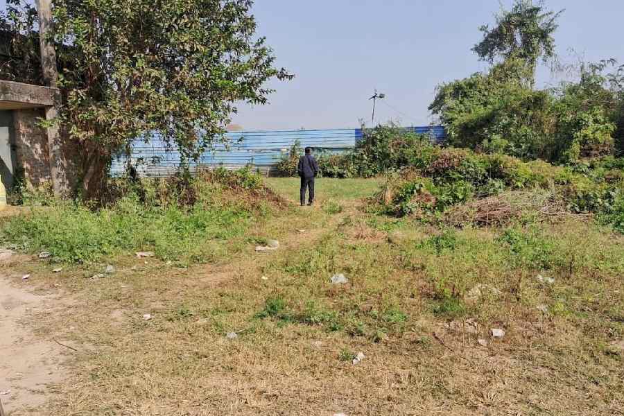 A plot under consideration for the proposed hospital in memory of Abhaya in the Mayanagar-Bahadurpur area near Krishnanagar, adjacent to NH12