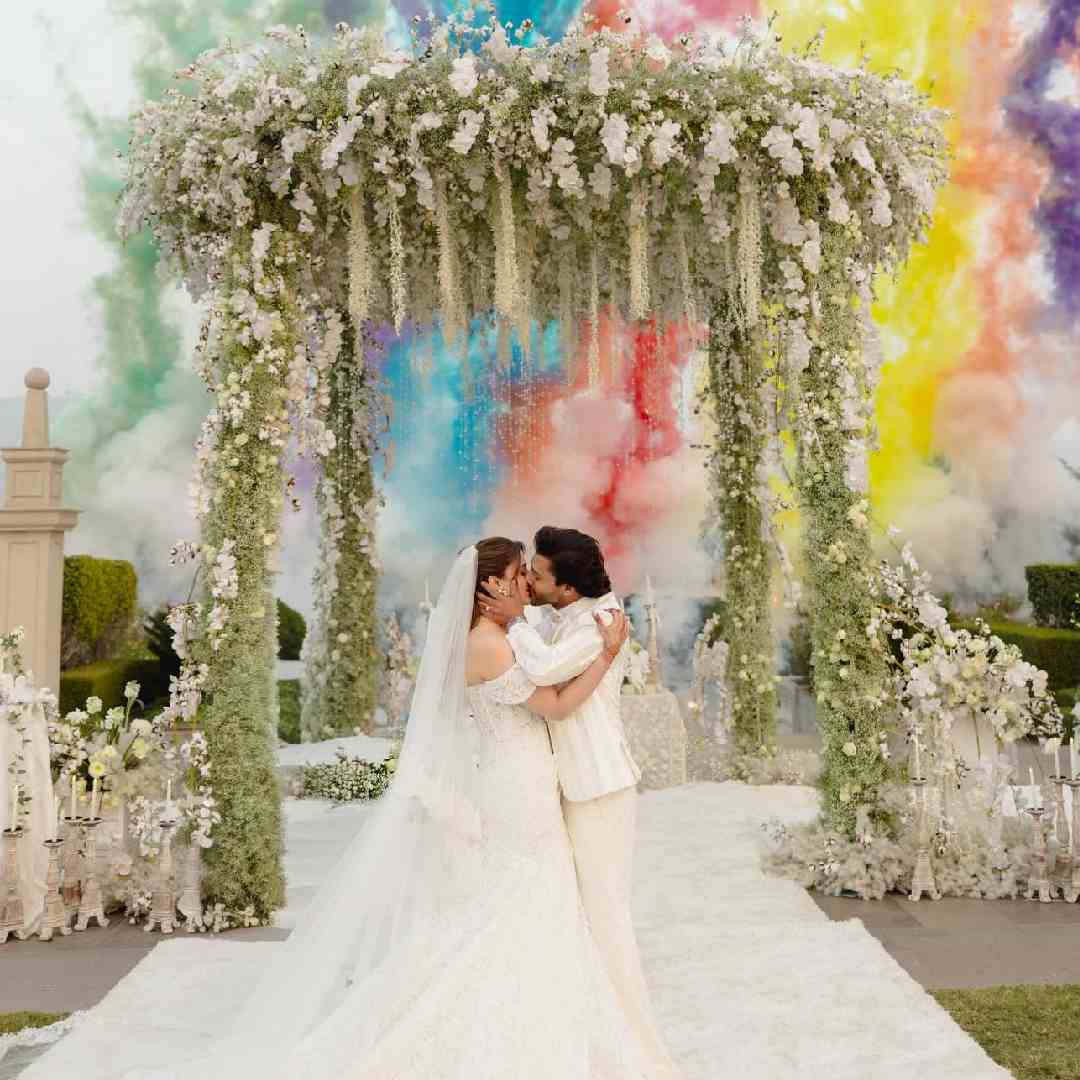 Singer Stebin Ben and actress Kriti Sanon’s younger sister, entrepreneur Nupur Sanon, shared fresh pictures from their white wedding in Udaipur on Sunday.