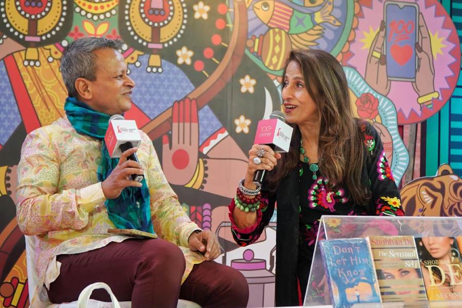 De was in conversation with author Sandip Roy