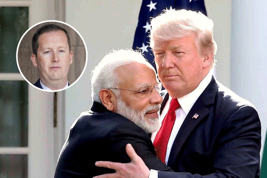 Newly appointed United States Ambassador to India Sergio Gor addresses the media upon his arrival at the US Embassy, in New Delhi, Monday, Jan. 12, 2026.