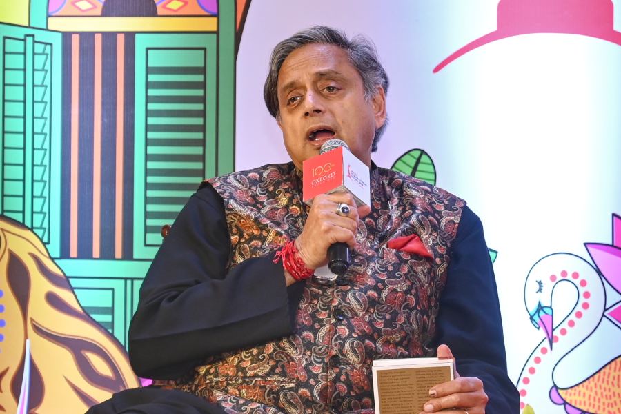 Shashi Tharoor at the 2026 edition of the Apeejay Kolkata Literary Festival