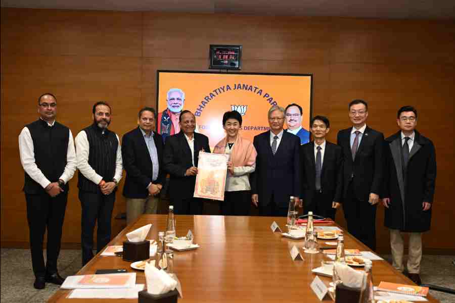 A delegation of Communist Party of China visited BJP head office on 13 January, 2026.