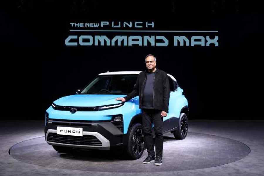 Shailesh Chandra, MD and CEO, Tata Motors Passenger Vehicles, introducing the Tata Punch Command Max